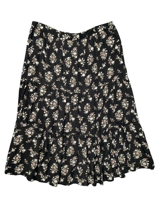 Dresses & Skirts - Black White Floral Skirt